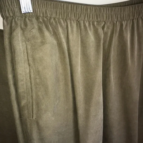 Saks Fifth Avenue Real Clothes 100% Silk Top & Slacks Set Size L See Desc/Measur - Picture 5 of 10